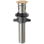 Delta Push Pop Up Drain with Overflow and Metal Tail Piece Champagne Bronze